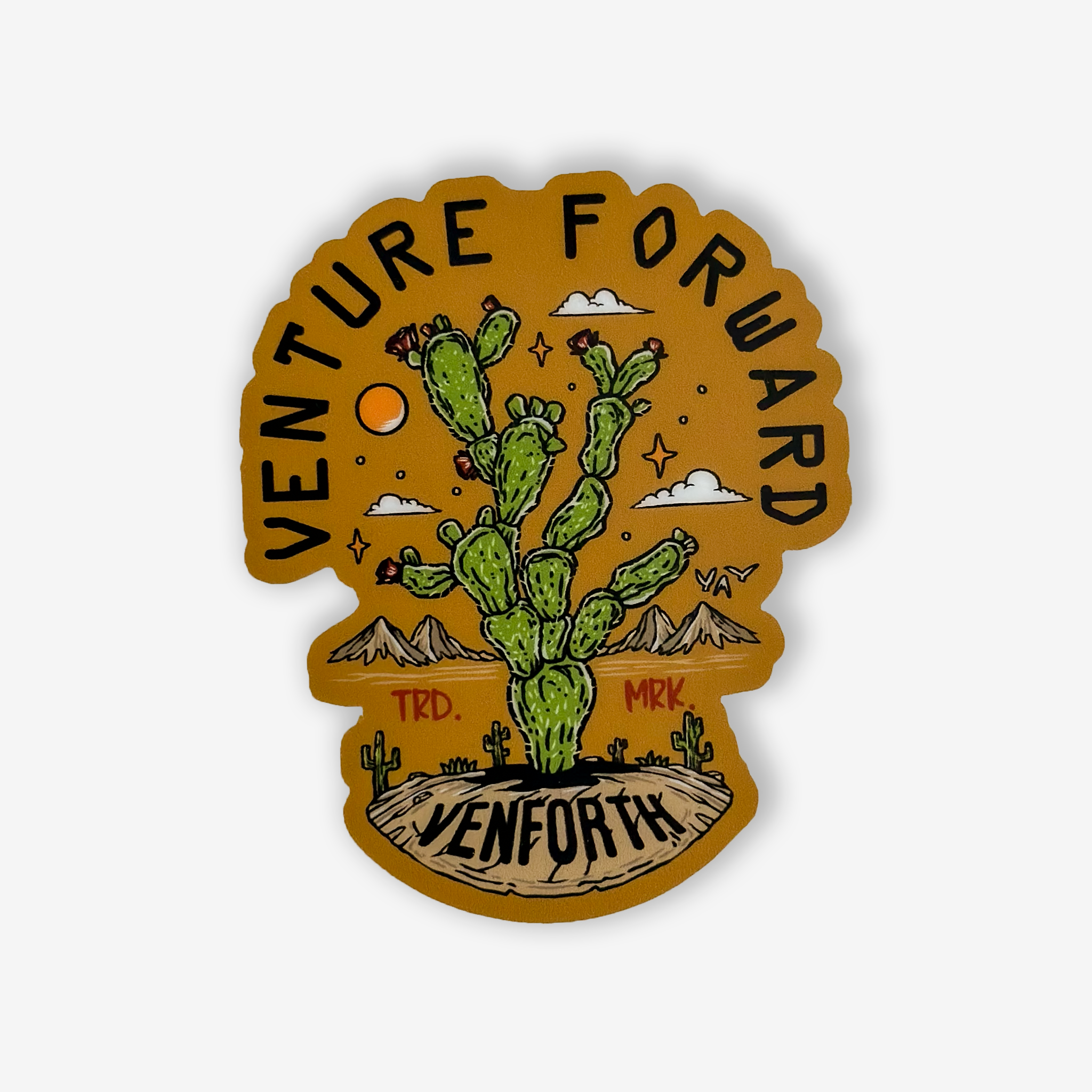 Floating Cactus Sticker