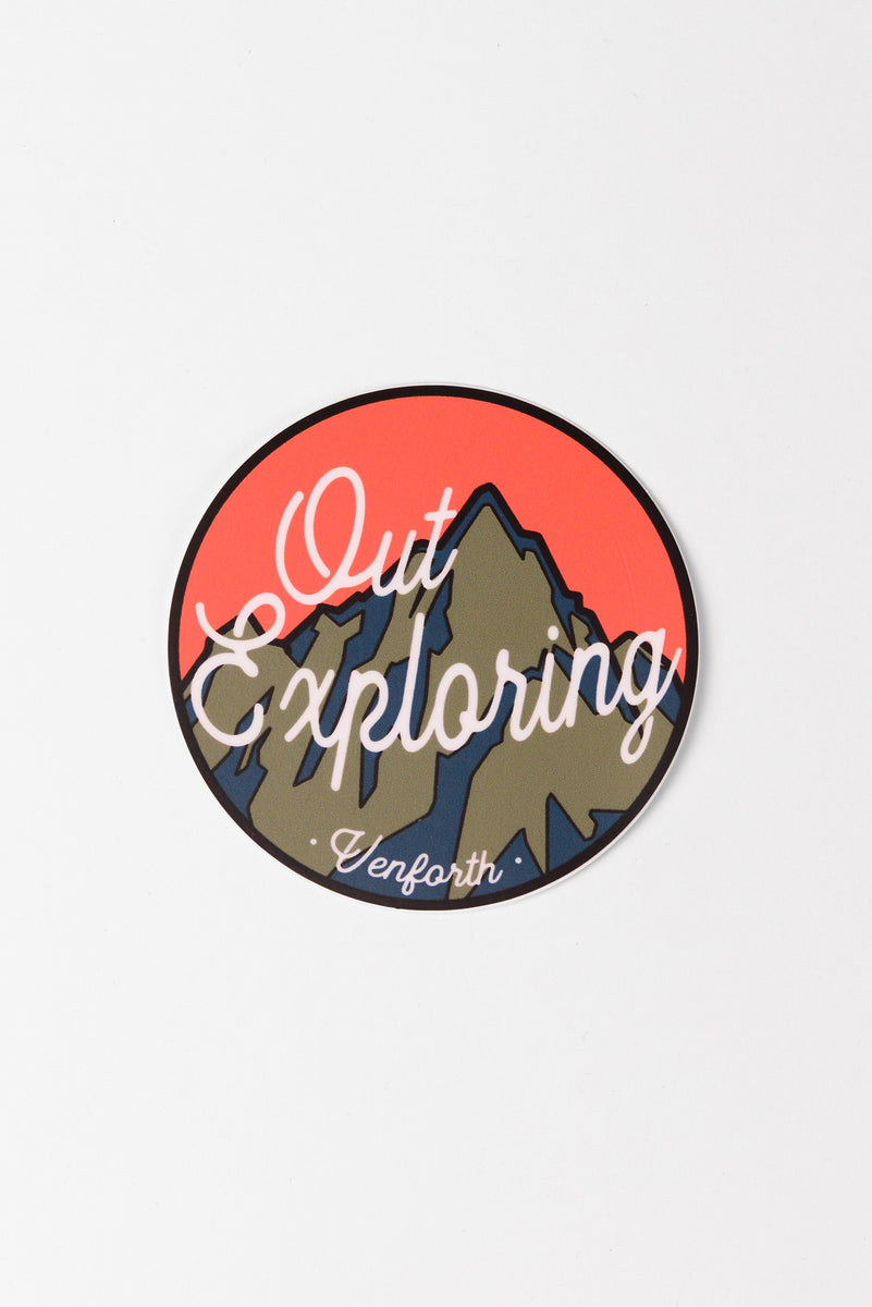 Out Exploring Sticker – Venforth Supply & Goods